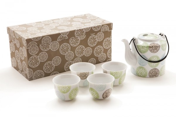 Porzellan Tee-Set in Geschenkbox