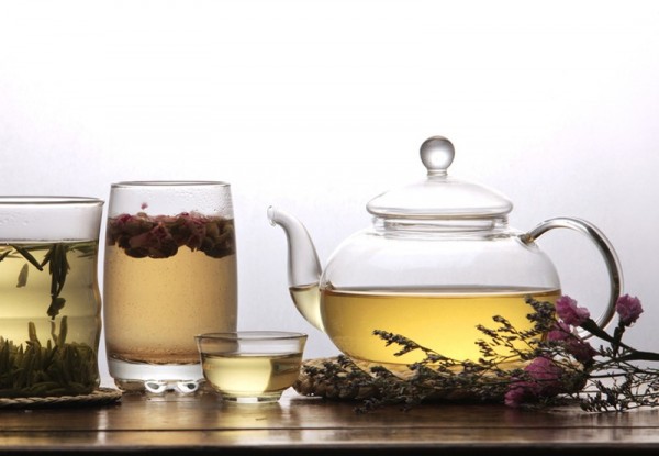 Glas-Teekanne
